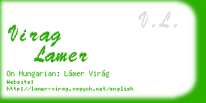 virag lamer business card