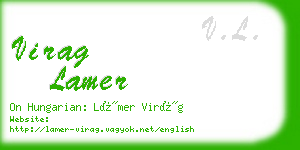 virag lamer business card